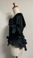 画像3: サマーホリデーブラウス【黒・2サイズ展開】
