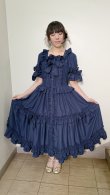 画像15: スクエアフリルドレス（ピコフリル）【紺×紺ピコフリル】