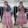 画像18: 【ラスト1点！】スクエアフリルドレス（メローロック）【ダークチェリーギンガム】