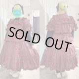 画像: ティアードスカート【赤チェック・2サイズ展開】