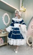 画像8: ノスタルジックプリンセスドレス【ブルーグリーン×白レース・プラスサイズ】