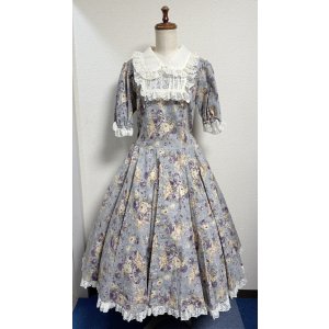 画像: レディレトロOP【花柄ラベンダー系】