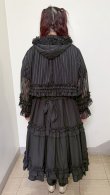 画像18: フードオーバーブラウス【ストライプ・黒】