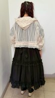 画像15: フードオーバーブラウス【ストライプ・ベージュ】