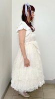 画像15: シャーリングジャンパースカート【アイボリーレース】