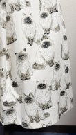 画像2: ハンドメイドギャザースカート【ねこ柄・65cm丈】