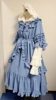 画像11: 半袖シャーリングドレス【水色】