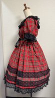 画像5: 1デイリーシャーリングワンピース【赤チェック・88cm丈】
