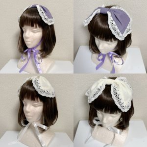 画像: リボンヘッドドレス