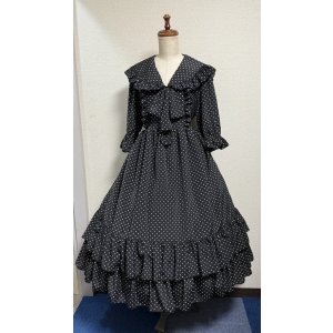 画像: クラシカルセーラー【黒水玉】