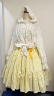 画像10: デイリーシャーリングジャンパースカート【小花柄・イエロー系・108c丈】