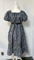 画像9: デイリーシャーリングワンピース【ティーカップ柄黒系・108cm丈】
