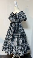 画像3: デイリーシャーリングワンピース【ティーカップ柄黒系・108cm丈】