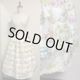 画像: ハンドメイドギャザースカート【ティーカップ柄・65cm丈】