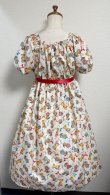 画像6: デイリーシャーリングワンピース【ねこ柄アイボリー・103cm丈】
