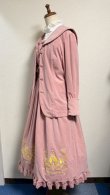 画像16: 王冠刺繍別珍ジャンパースカート【ピンク】