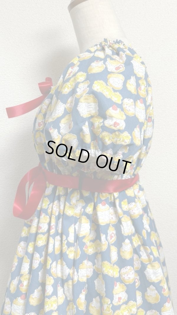 画像7: デイリーシャーリングワンピース【とらお菓子柄・レギュラーサイズ】