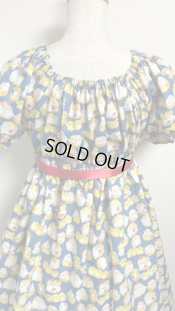 画像8: デイリーシャーリングワンピース【とらお菓子柄・レギュラーサイズ】