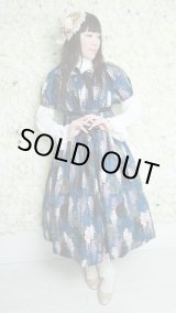 画像: デイリーシャーリングワンピース【ねこ藤柄・レギュラーサイズ】