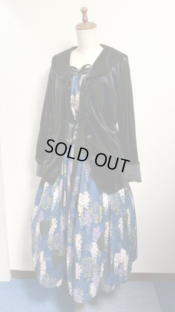 画像8: デイリーシャーリングワンピース【ねこ藤柄・レギュラーサイズ】