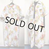 画像: シャツワンピース【カメ猫柄グレー系】