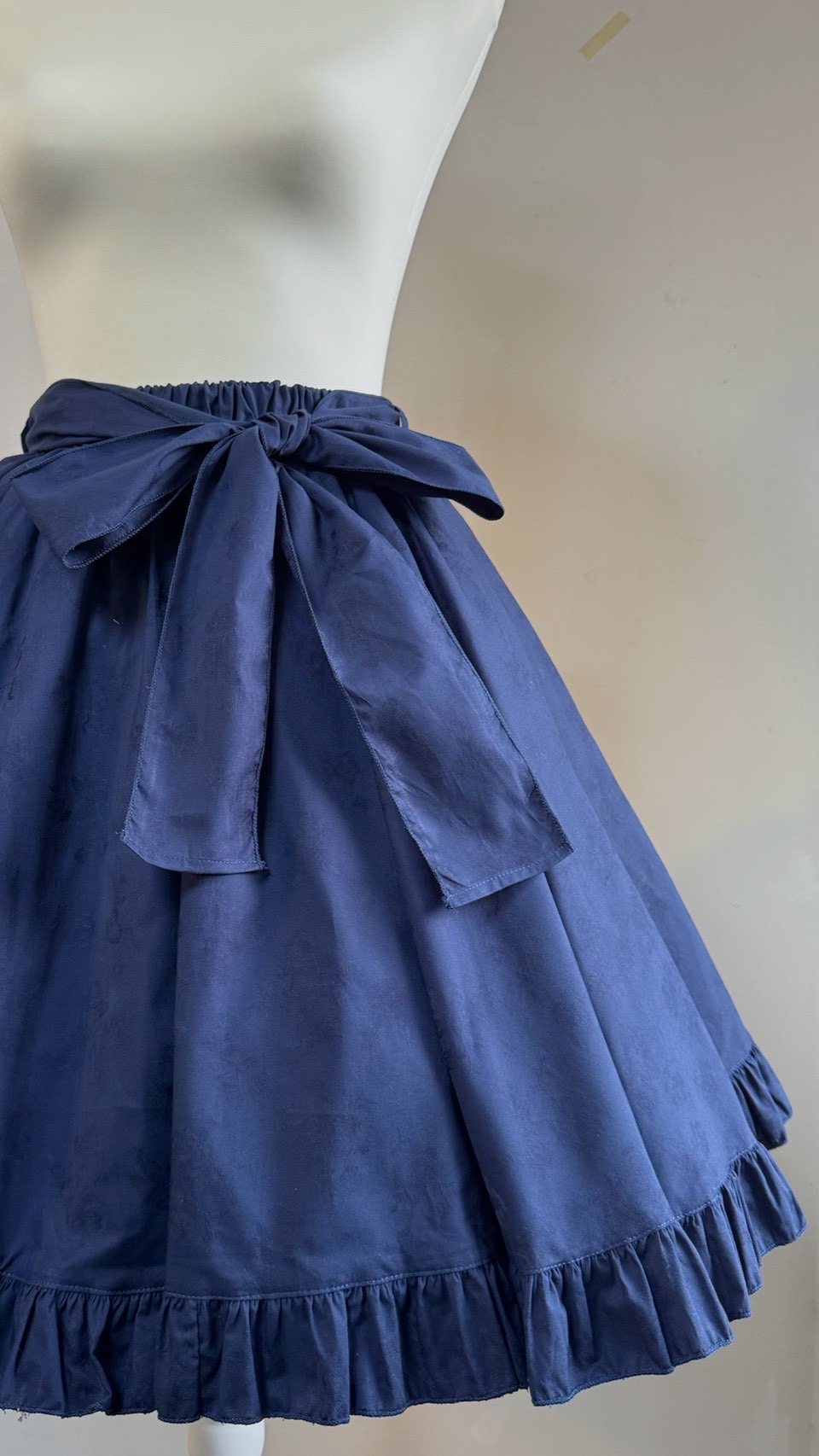 画像14: ハートエプロン＋スカートセット【紺】