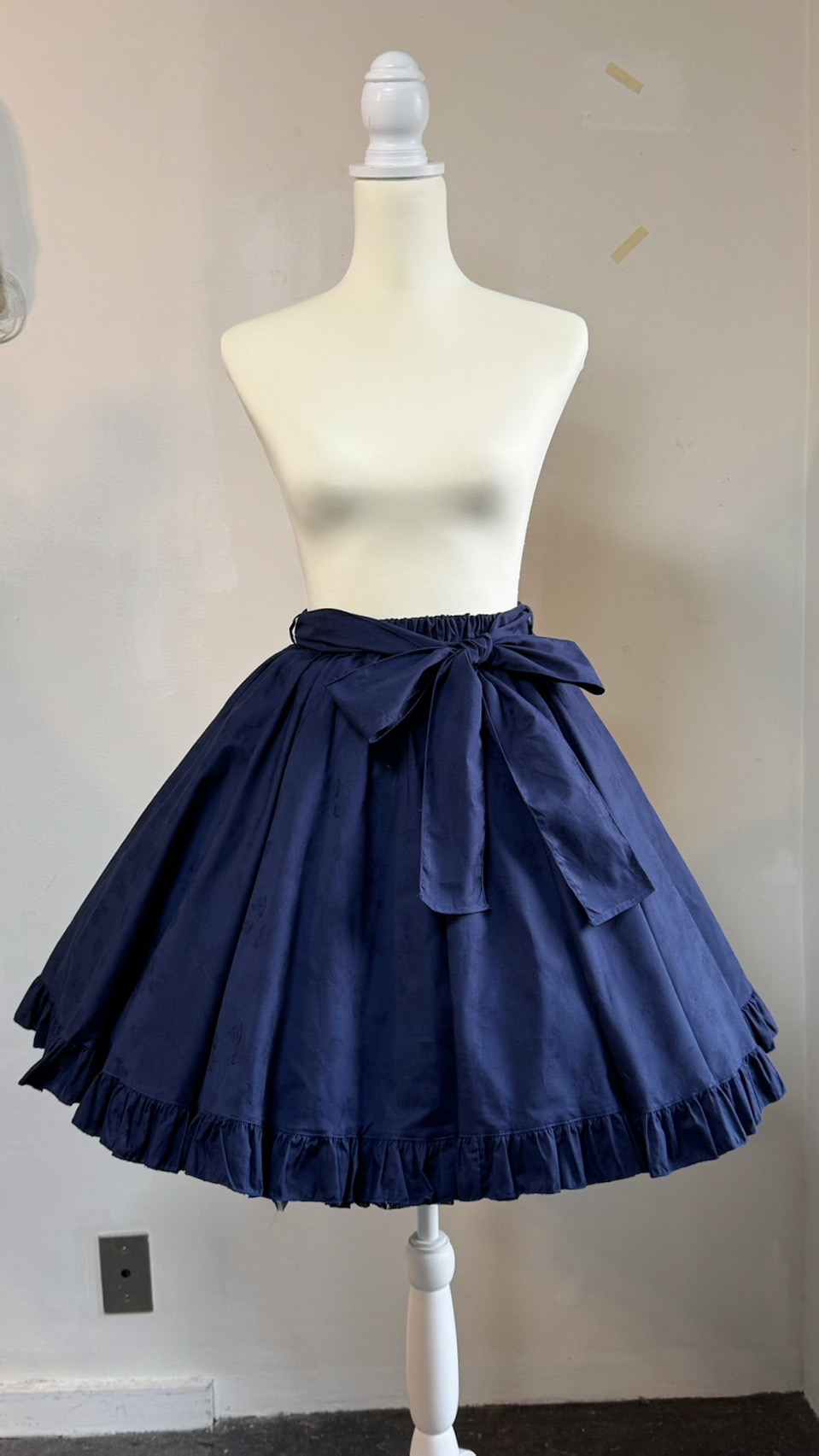 画像13: ハートエプロン＋スカートセット【紺】