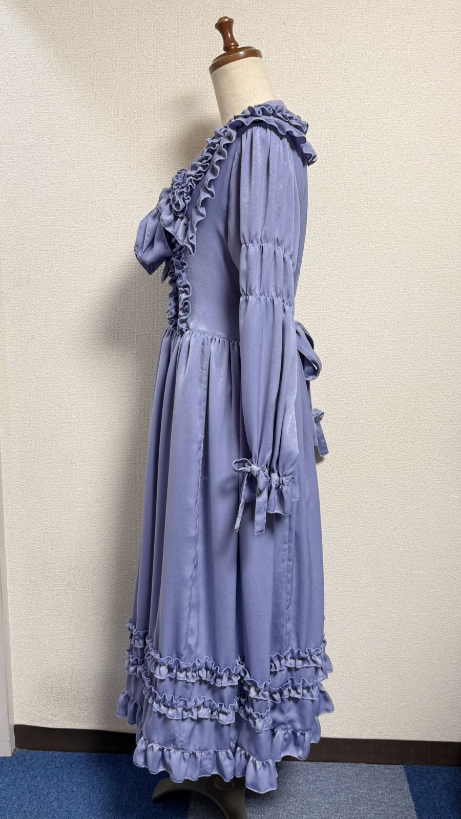 画像6: 大衿フリルワンピース【ラベンダー・ポリエステル生地】