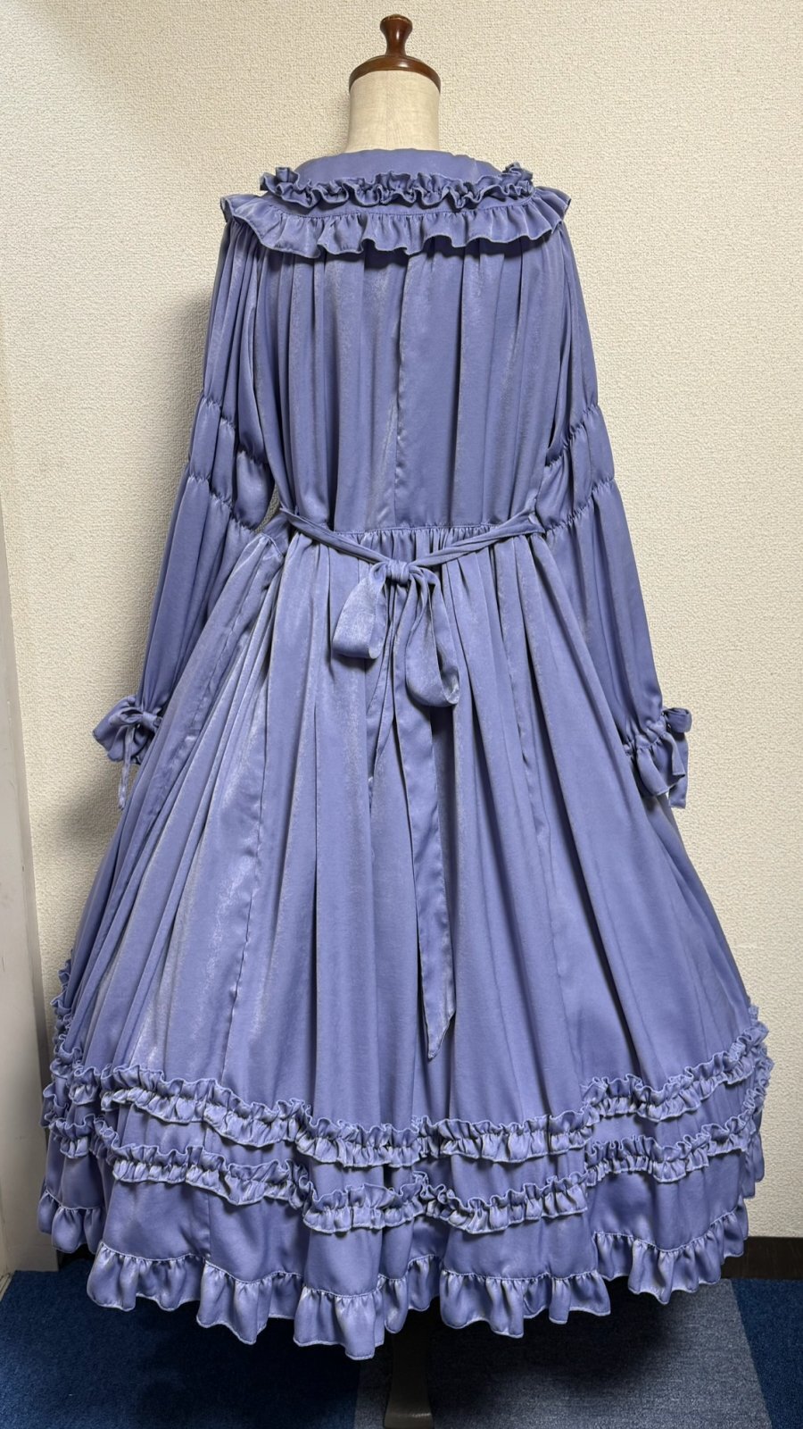 画像7: 大衿フリルワンピース【ラベンダー・ポリエステル生地】