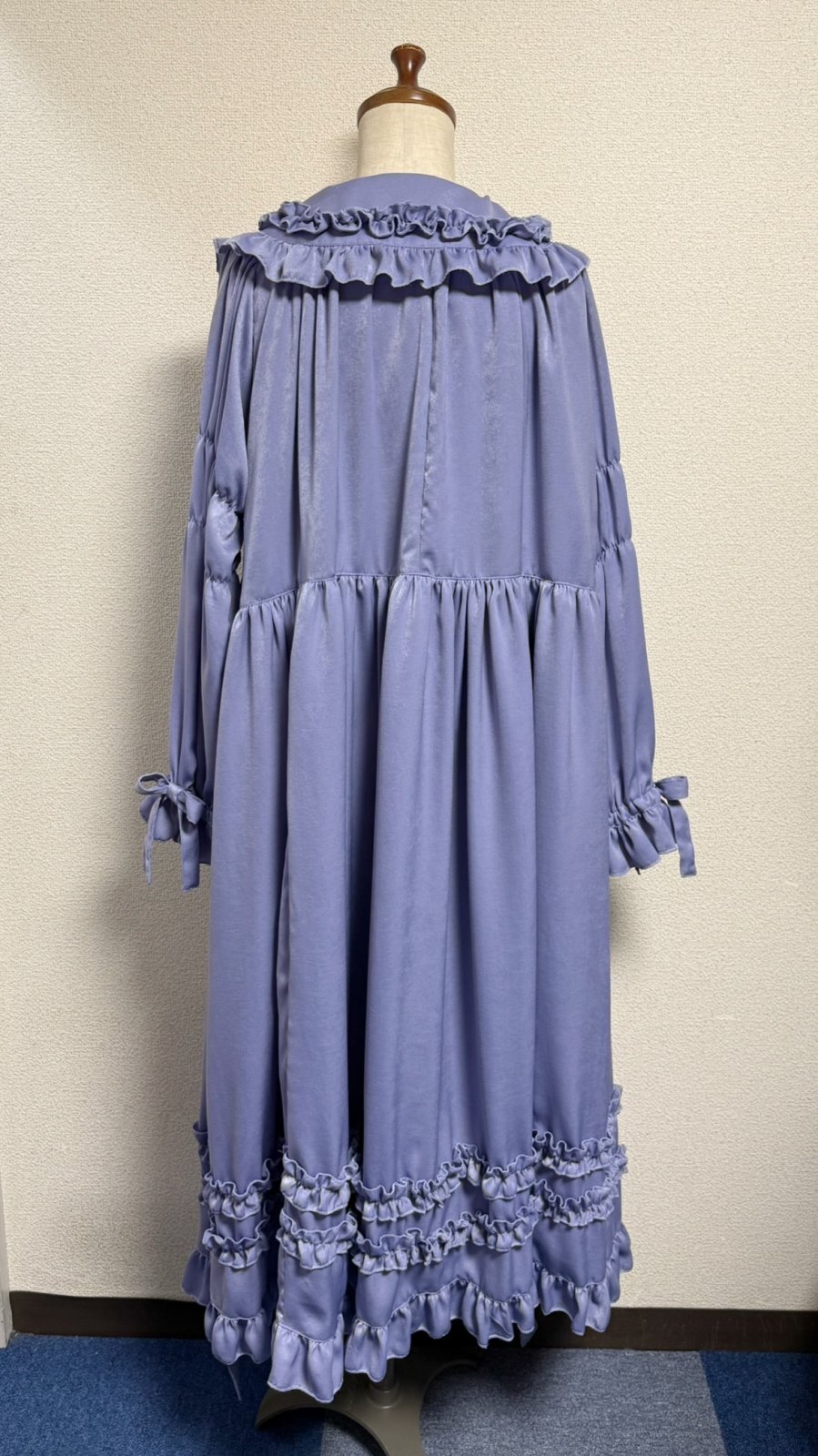 画像14: 大衿フリルワンピース【ラベンダー・ポリエステル生地】
