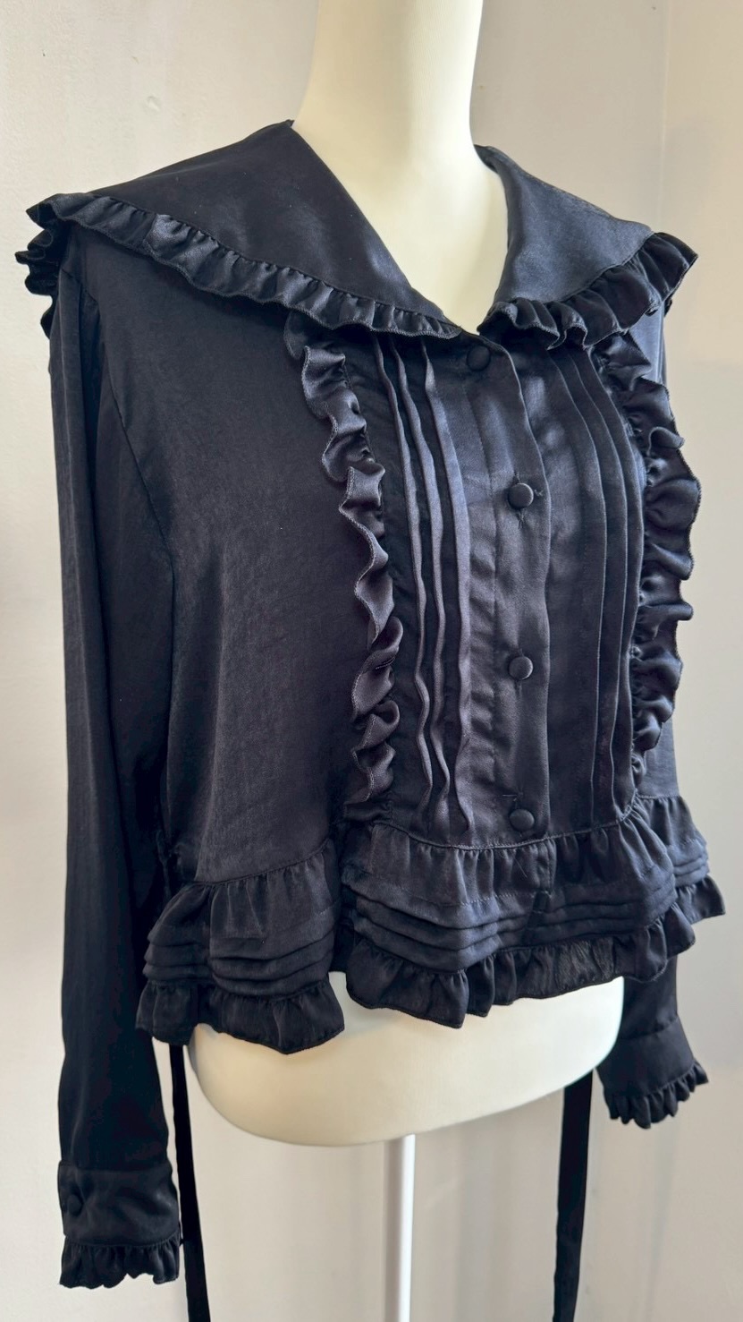 画像2: セーラーオーバーブラウス【黒】