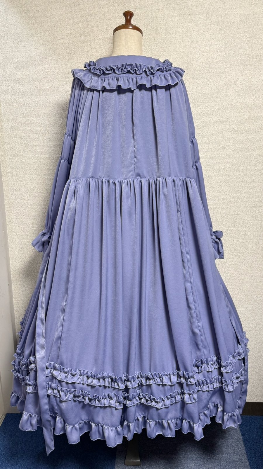 画像11: 大衿フリルワンピース【ラベンダー・ポリエステル生地】