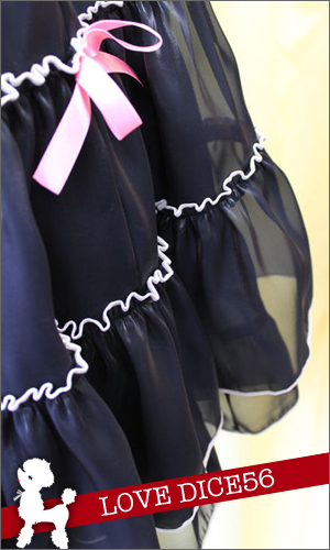 画像: サーキュラースカート用のパニエ【紺×ピンク】